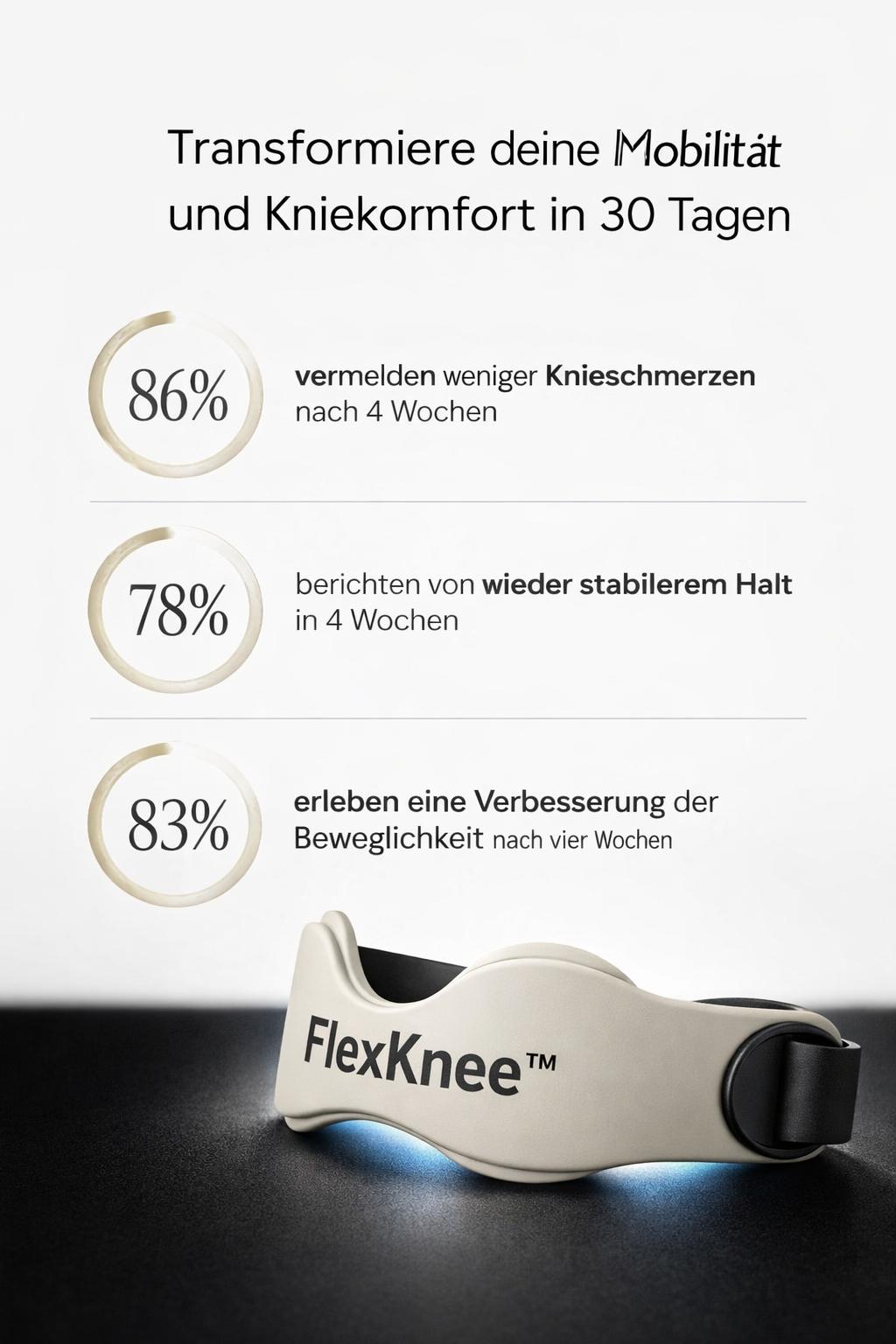 FlexKnee™ Stützband – Sofortige Entlastung bei Knieschmerzen